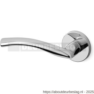 Mandelli1953 351L Zoom deurkruk gatdeel op rozet 51x6 mm linkswijzend chroom - R21011601 - afbeelding 1