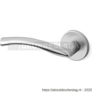 Mandelli1953 351L Zoom deurkruk gatdeel op rozet 51x6 mm linkswijzend mat chroom - R21011598 - afbeelding 1