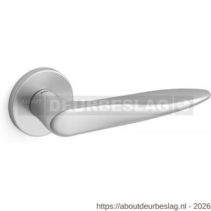 Mandelli1953 381R zoe deurkruk gatdeel op rozet 51x6 mm rechtswijzend mat chroom - R21011611 - afbeelding 1