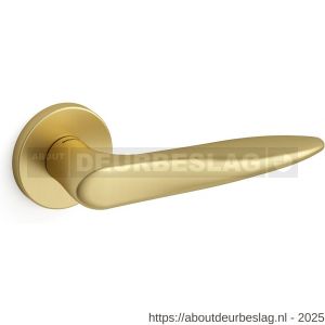 Mandelli1953 381 Zoe deurkruk op rozet 51x6 mm mat messing - R21009171 - afbeelding 1
