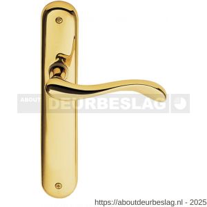 Mandelli1953 450 PC85 Ande deurkruk op langschild 238x40 mm PC85 messing gepolijst - R21014699 - afbeelding 1