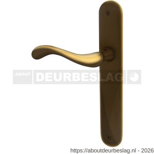 Mandelli1953 450L blind Ande deurkruk gatdeel op langschild 238x40 mm blind linkswijzend brons - R21016148 - afbeelding 1