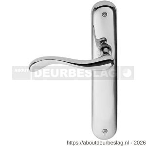 Mandelli1953 450L PC92 Ande deurkruk gatdeel op langschild 238x40 mm PC92 linkswijzend chroom - R21015826 - afbeelding 1