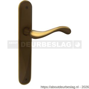 Mandelli1953 450R BB56 Ande deurkruk gatdeel op langschild 238x40 mm BB56 rechtswijzend brons - R21016156 - afbeelding 1