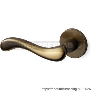 Mandelli1953 451L Ande deurkruk gatdeel op rozet 51x6 mm linkswijzend brons - R21009906 - afbeelding 1