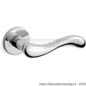 Mandelli1953 451R Ande deurkruk gatdeel op rozet 51x6 mm rechtswijzend chroom - R21009910 - afbeelding 1