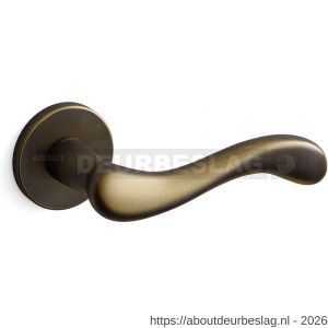 Mandelli1953 451R Ande deurkruk gatdeel op rozet 51x6 mm rechtswijzend mat brons - R21009916 - afbeelding 1