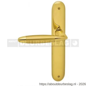 Mandelli1953 460L PC92 Totem deurkruk gatdeel op langschild PC92 linkswijzend messing gepolijst-mat messing - R21017962 - afbeelding 1