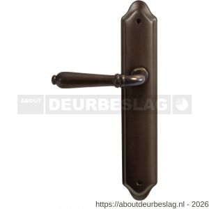 Mandelli1953 530L BB56 Sevilla deurkruk gatdeel op langschild 260x47 mm BB56 linkswijzend antiek brons - R21013435 - afbeelding 1