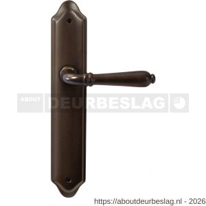 Mandelli1953 530R PC92 Sevilla deurkruk gatdeel op langschild 260x47 mm PC92 rechtswijzend antiek brons - R21013447 - afbeelding 1