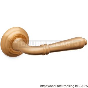 Mandelli1953 531R Sevilla deurkruk gatdeel op rozet 51x12 mm rechtswijzend mat messing - R21015192 - afbeelding 1