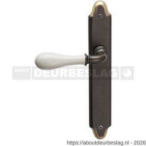 Mandelli1953 640L blind Doge deurkruk gatdeel op langschild 260x47 mm blind linkswijzend antiek brons - R21013459 - afbeelding 1