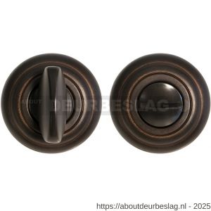 Mandelli1953 651/113RFV toiletgarnituur rond 51x12 mm grote knop antiek brons - R21013510 - afbeelding 1