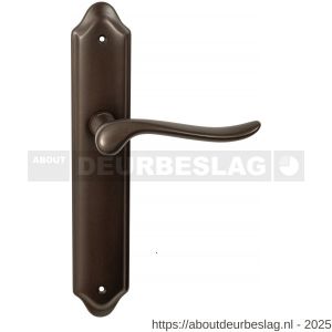 Mandelli1953 690R BB72 Rondo deurkruk gatdeel op langschild 260x47 mm BB72 rechtswijzend antiek brons - R21013537 - afbeelding 1