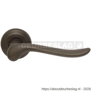 Mandelli1953 691R Rondo deurkruk gatdeel op rozet 51x12 mm rechtswijzend antiek brons - R21013648 - afbeelding 1