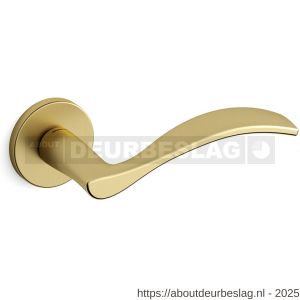 Mandelli1953 711 Zen deurkruk op rozet 51x6 mm mat messing-messing gepolijst - R21009182 - afbeelding 1