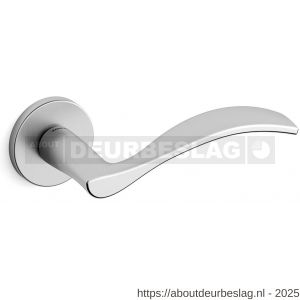 Mandelli1953 711R Zen deurkruk gatdeel op rozet 51x6 mm rechtswijzend mat chroom-chroom - R21009924 - afbeelding 1