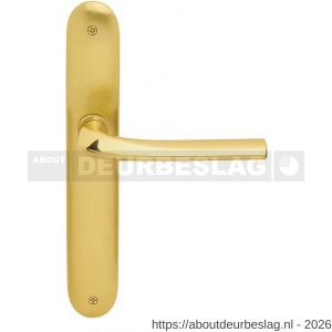 Mandelli1953 720 BB72 Filo deurkruk op langschild 238x40 mm BB72 mat messing-messing gepolijst - R21014876 - afbeelding 1