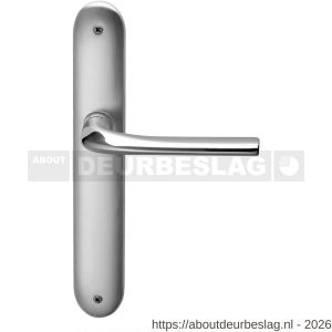Mandelli1953 720R PC55 Filo deurkruk gatdeel op langschild 238x40 mm PC55 rechtswijzend mat chroom-chroom - R21016011 - afbeelding 1