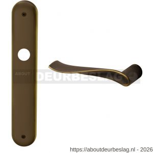 Mandelli1953 730L PC85 Spin deurkruk gatdeel op langschild PC85 linkswijzend mat brons - R21018220 - afbeelding 1