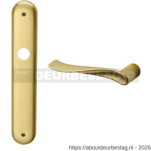 Mandelli1953 730L PC92 Spin deurkruk gatdeel op langschild PC92 linkswijzend mat messing - R21018296 - afbeelding 1