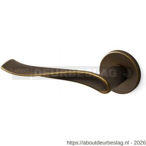 Mandelli1953 731L Spin deurkruk gatdeel op rozet 51x6 mm linkswijzend mat brons - R21009946 - afbeelding 1