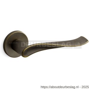 Mandelli1953 731R Spin deurkruk gatdeel op rozet 51x6 mm rechtswijzend imperial brons - R21009940 - afbeelding 1