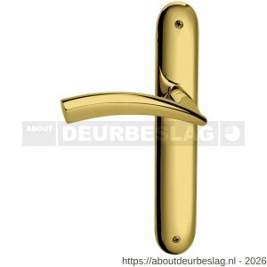 Mandelli1953 770L PC72 Nadir deurkruk gatdeel op langschild PC72 linkswijzend messing gepolijst - R21018344 - afbeelding 1