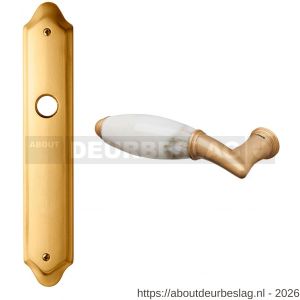 Mandelli1953 8000L BB72 Paros deurkruk gatdeel op langschild BB72 linkswijzend mat messing - R21019656 - afbeelding 1