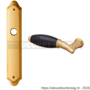 Mandelli1953 8000L PC55 Paros deurkruk gatdeel op langschild PC55 linkswijzend messing gepolijst - R21019607 - afbeelding 1