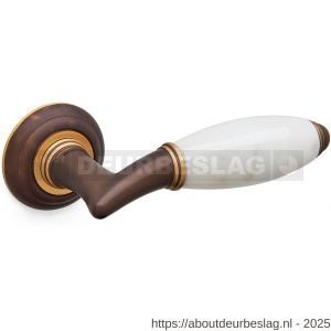 Mandelli1953 8001 Paros deurkruk op rozet 51x12 mm mat brons - R21014452 - afbeelding 1