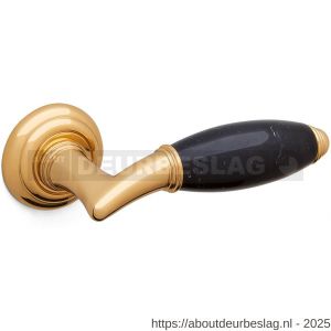 Mandelli1953 8001 Paros deurkruk op rozet 51x12 mm messing gepolijst - R21014497 - afbeelding 1