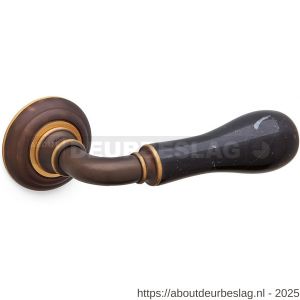 Mandelli1953 8011 Naxos deurkruk op rozet 51x12 mm mat brons - R21014451 - afbeelding 1