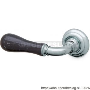 Mandelli1953 8011L Naxos deurkruk gatdeel op rozet 51x12 mm linkswijzend chroom - R21015279 - afbeelding 1