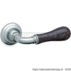 Mandelli1953 8011R Naxos deurkruk gatdeel op rozet 51x12 mm rechtswijzend chroom - R21015280 - afbeelding 1