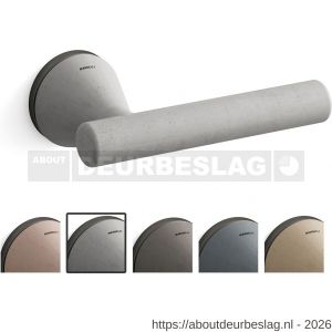 Mandelli1953 8021 Juno deurkruk op rozet 51x6 mm asgrijs-grafiet - R21019812 - afbeelding 1