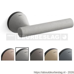 Mandelli1953 8021 Juno deurkruk op rozet 51x6 mm asgrijs-mat zwart - R21019857 - afbeelding 1