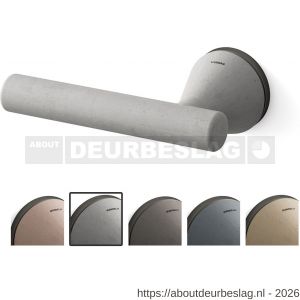 Mandelli1953 8021L Juno deurkruk gatdeel op rozet 51x6 mm linkswijzend asgrijs-grafiet - R21019813 - afbeelding 1