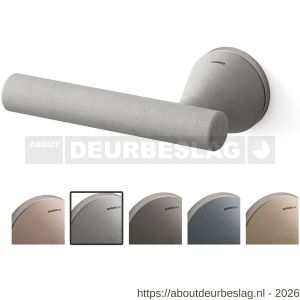 Mandelli1953 8021L Juno deurkruk gatdeel op rozet 51x6 mm linkswijzend asgrijs-mat nikkel - R21019843 - afbeelding 1