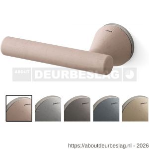 Mandelli1953 8021L Juno deurkruk gatdeel op rozet 51x6 mm linkswijzend blos-mat nikkel - R21019846 - afbeelding 1