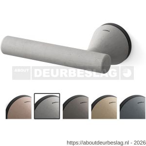 Mandelli1953 8021L Juno deurkruk gatdeel op rozet 51x6 mm linkswijzend asgrijs-mat zwart - R21019858 - afbeelding 1