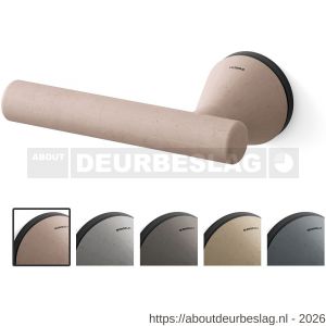 Mandelli1953 8021L Juno deurkruk gatdeel op rozet 51x6 mm linkswijzend blos-mat zwart - R21019861 - afbeelding 1