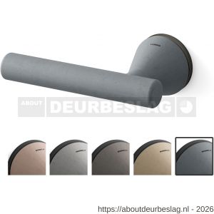 Mandelli1953 8021L Juno deurkruk gatdeel op rozet 51x6 mm linkswijzend grafiet-mat zwart - R21019867 - afbeelding 1