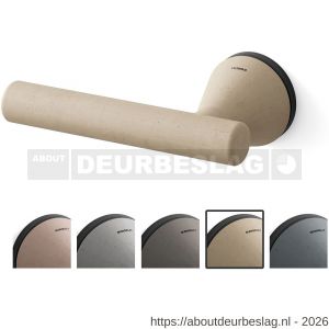 Mandelli1953 8021L Juno deurkruk gatdeel op rozet 51x6 mm linkswijzend zand-zwart - R21019870 - afbeelding 1