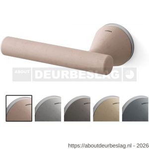 Mandelli1953 8021L Juno deurkruk gatdeel op rozet 51x6 mm linkswijzend blos-mat chroom - R21019801 - afbeelding 1