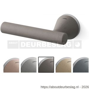 Mandelli1953 8021L Juno deurkruk gatdeel op rozet 51x6 mm linkswijzend duifgrijs-mat chroom - R21019804 - afbeelding 1