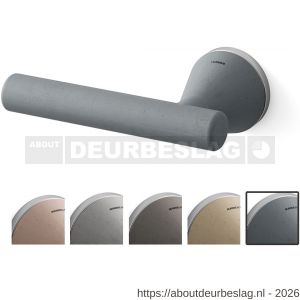 Mandelli1953 8021L Juno deurkruk gatdeel op rozet 51x6 mm linkswijzend grafiet-mat chroom - R21019807 - afbeelding 1