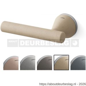 Mandelli1953 8021L Juno deurkruk gatdeel op rozet 51x6 mm linkswijzend zand-mat chroom - R21019810 - afbeelding 1