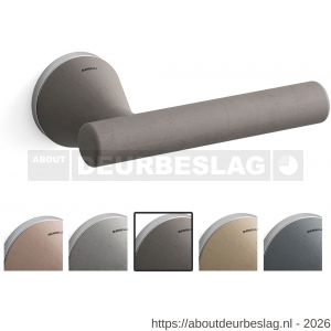 Mandelli1953 8021R Juno deurkruk gatdeel op rozet 51x6 mm rechtswijzend duifgrijs-mat chroom - R21019805 - afbeelding 1