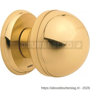 Mandelli1953 0854 deurknop 50 mm op rozet 51x6 mm draaibaar messing gepolijst - R21013677 - afbeelding 1